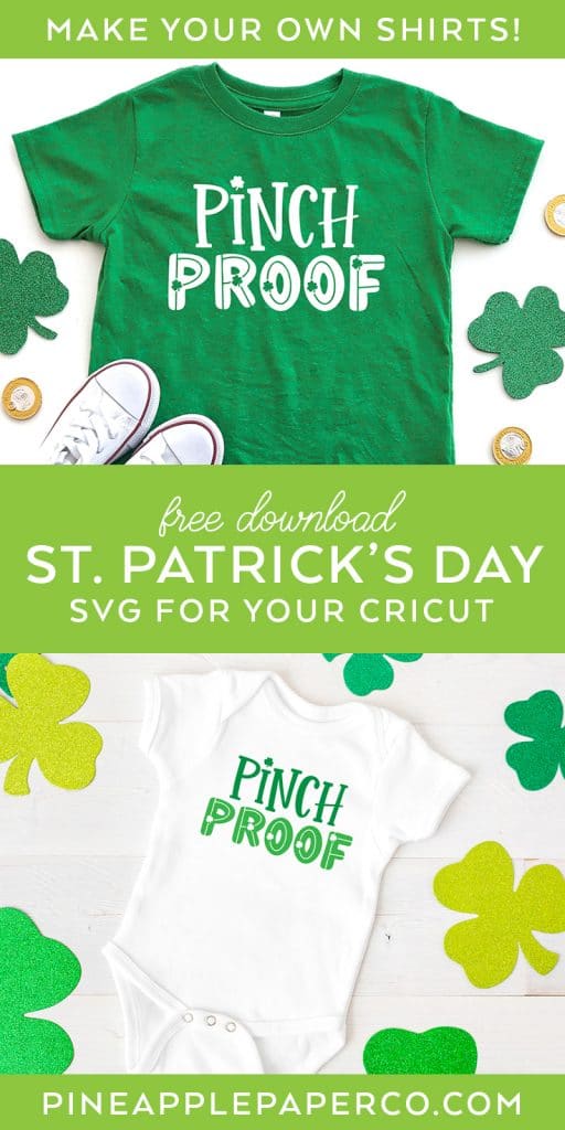 Free Pinch Proof St. Patrick's Day SVG by Pineapple Paper Co.