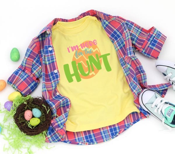 I'm Here for the Hunt Easter egg hunt SVG by Pineapple Paper Co.