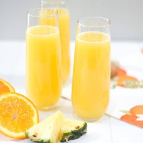 Easy Orange Pineapple Mimosa Recipe by Pineapple Paper Co.
