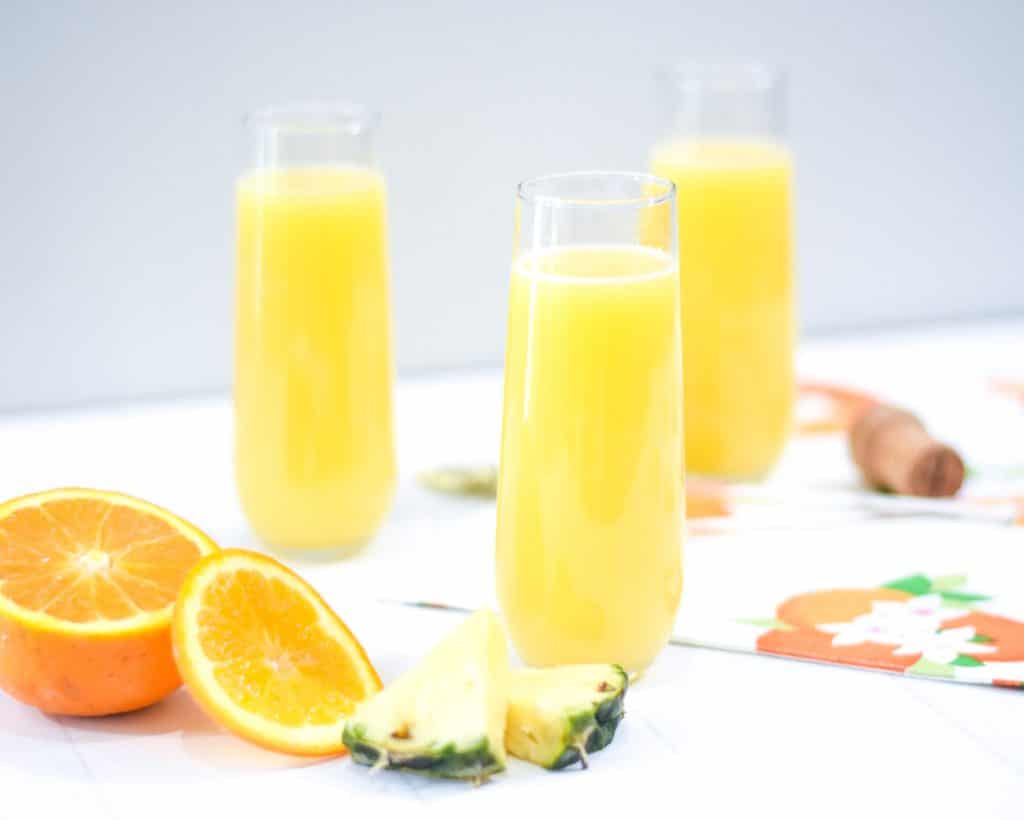 Easy Orange Pineapple Mimosa Recipe by Pineapple Paper Co.