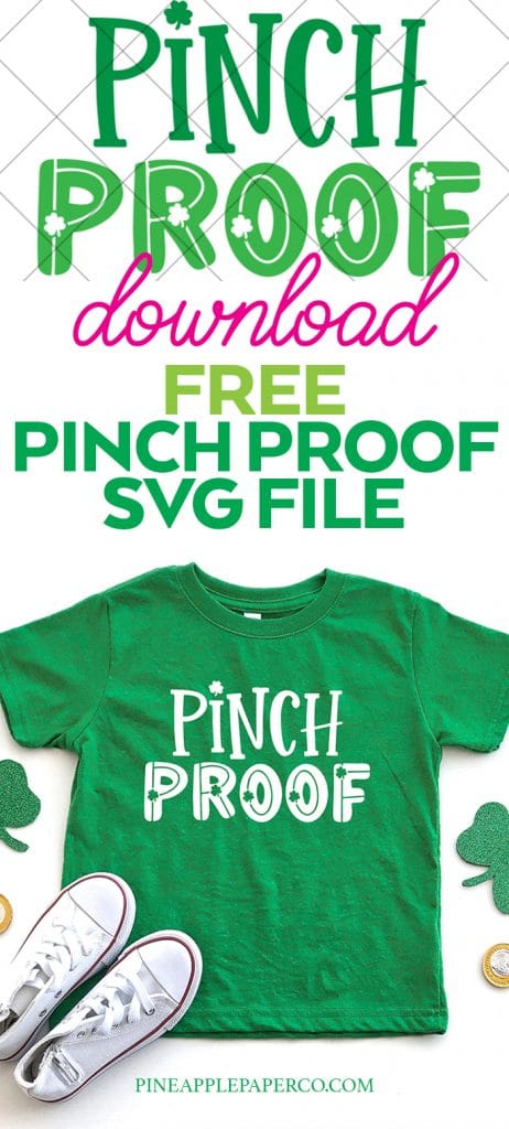 Free Pinch Proof St. Patrick's Day SVG by Pineapple Paper Co.