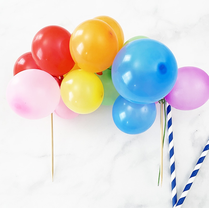DIY Rainbow Cake Topper by Pineapple Paper Co.