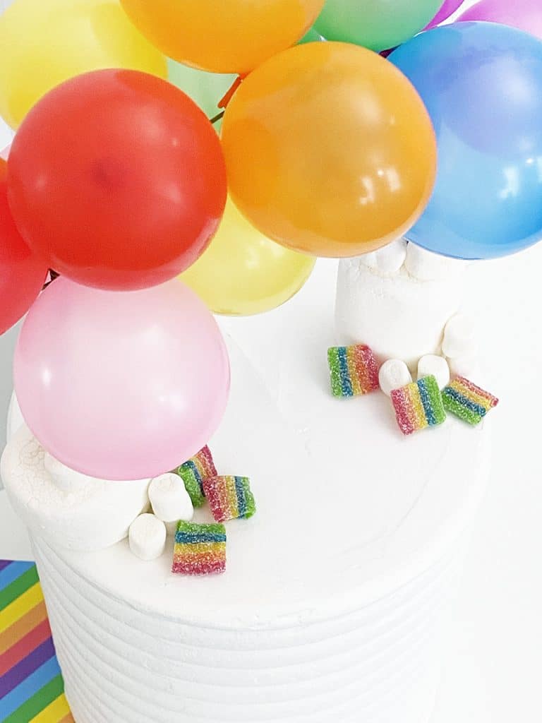 DIY Rainbow Cake Topper by Pineapple Paper Co.