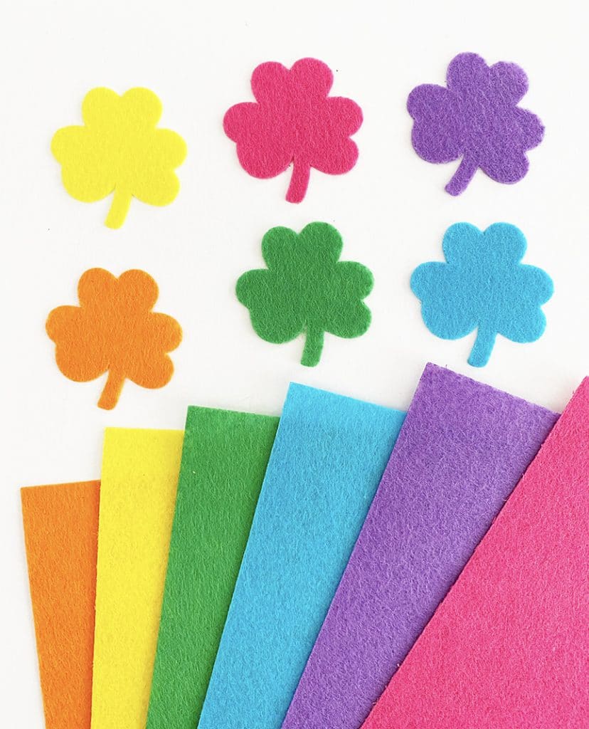 DIY Felt Rainbow Shamrock Headband by Pineapple Paper Co.