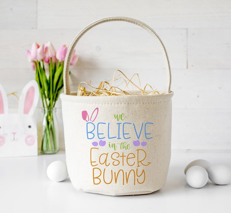 We Believe in the Easter Bunny SVG for Cricut & Silhouette by Pineapple Paper Co.