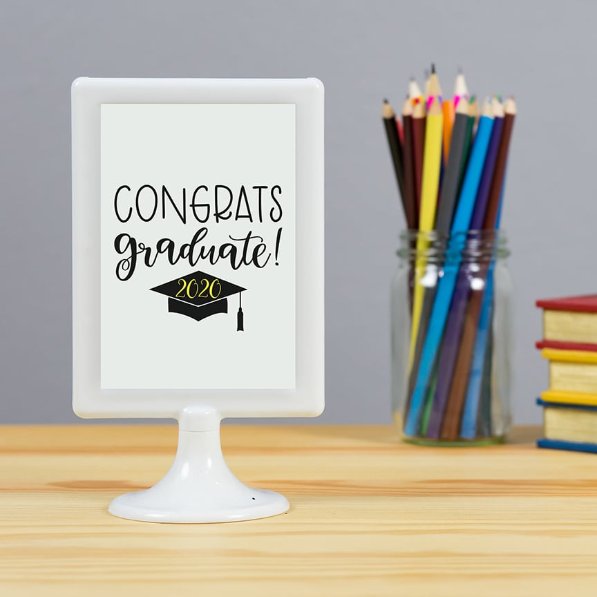 Congrats Graduate Sign with Free Graduation SVG by Pineapple Paper Co.