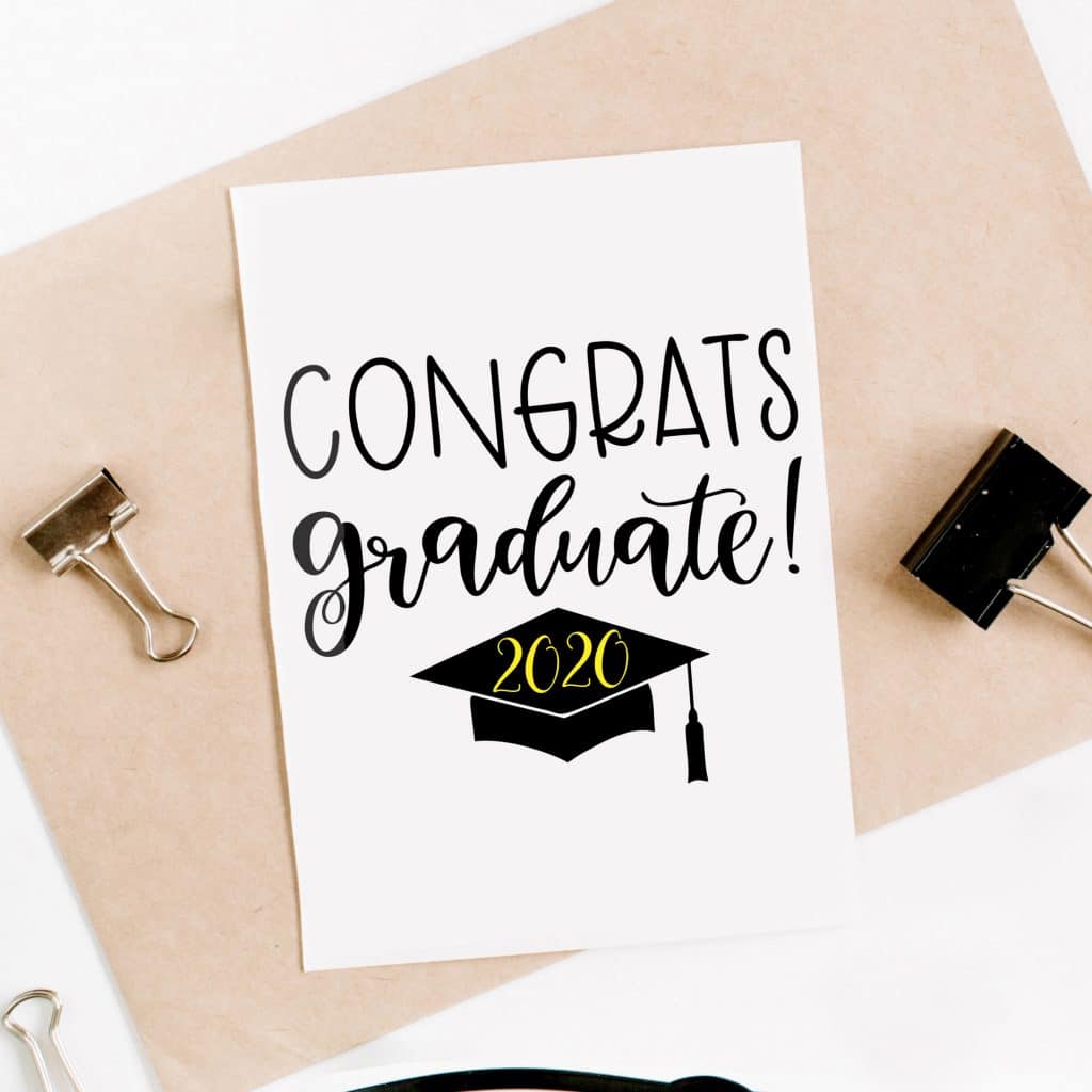 Download Free Congrats Graduate SVG File - Pineapple Paper Co.
