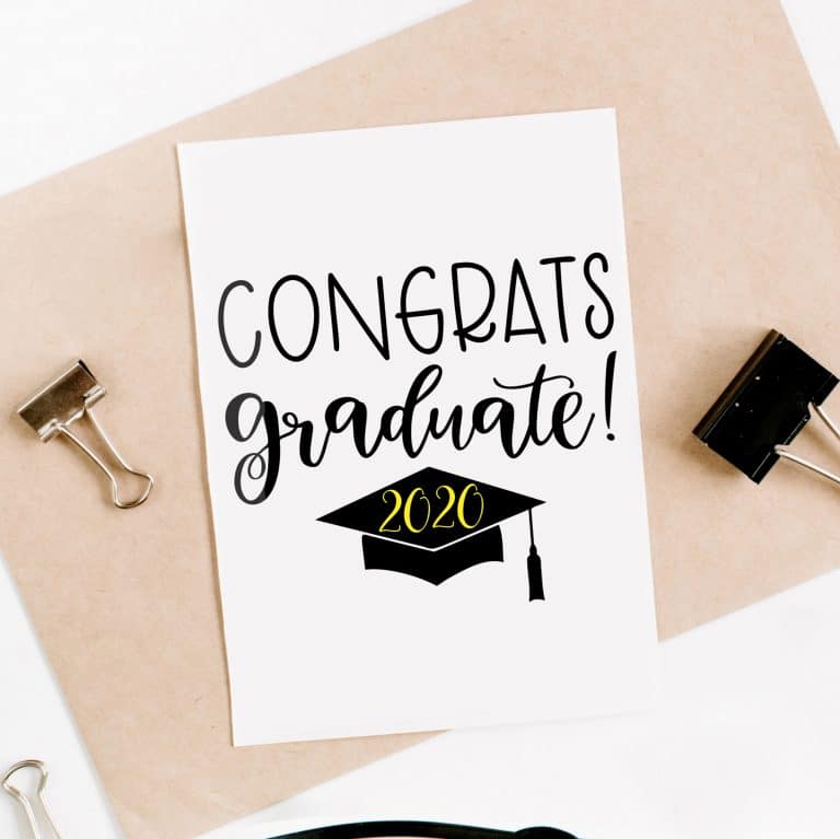 Free Congrats Graduate SVG File