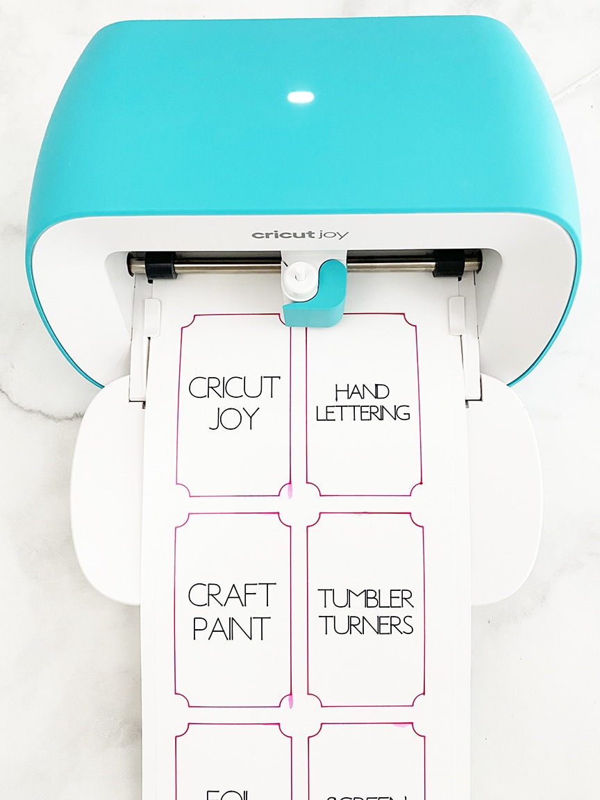 Make Craft Room Labels with Cricut Joy - Pineapple Paper Co.