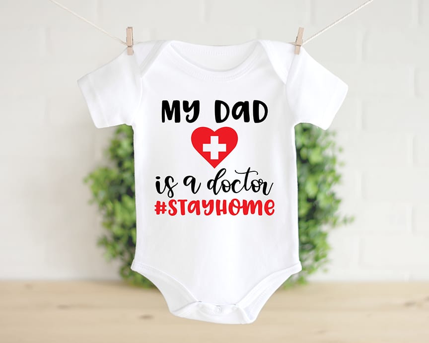 Free Healthcare SVG Files My Mom/Dad is a Doctor/Nurse by Pineapple Paper Co.