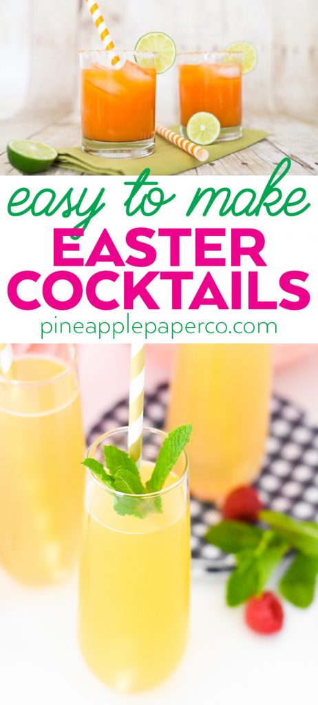 20+ Easter Cocktail Recipes that everyone will love curated by Pineapple Paper Co.