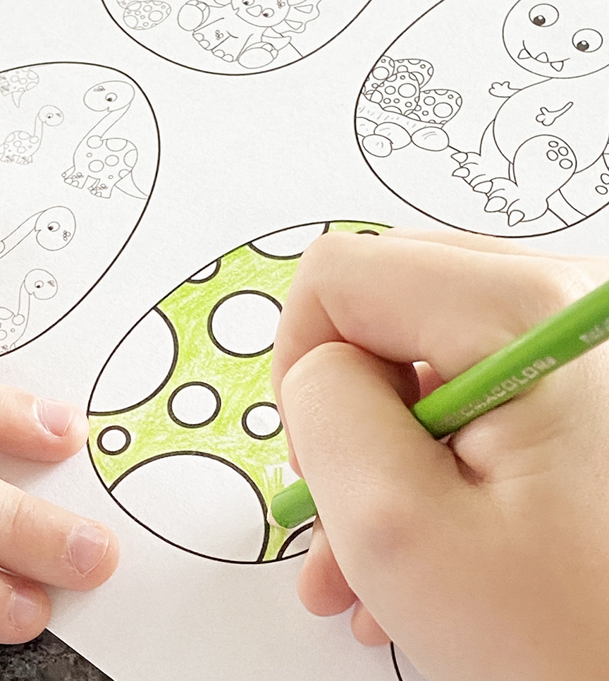 Free Easter Egg Coloring Pages by Pineapple Paper Co.