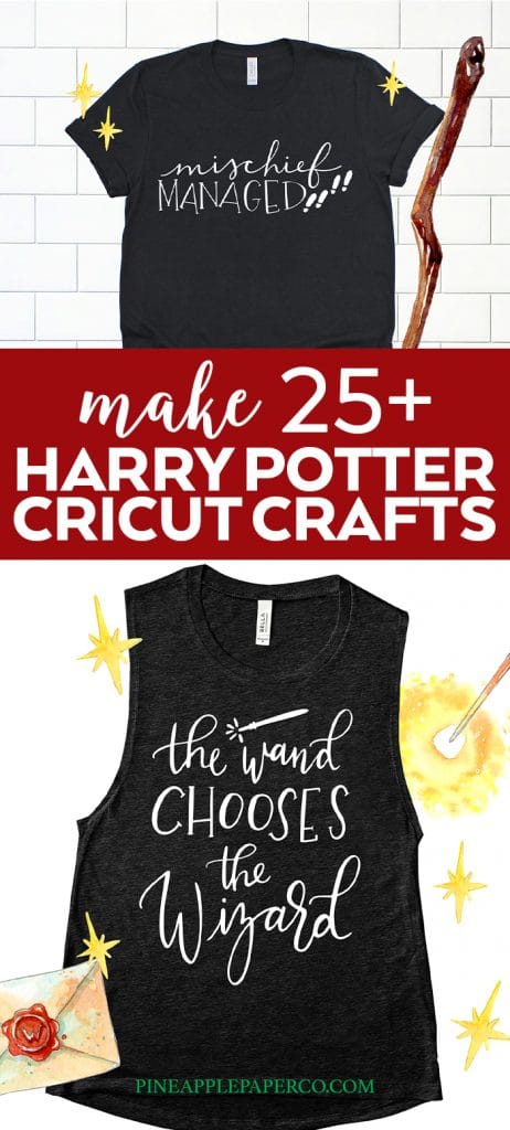 25+ Harry Potter Cricut Crafts and Projects curated by Pineapple Paper Co.