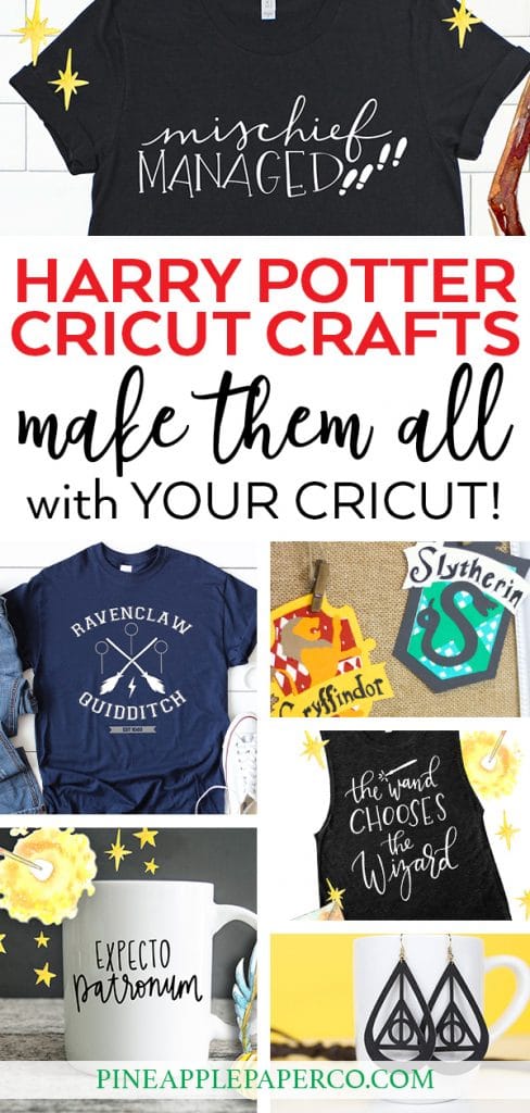 25+ Harry Potter Cricut Crafts and Projects curated by Pineapple Paper Co.