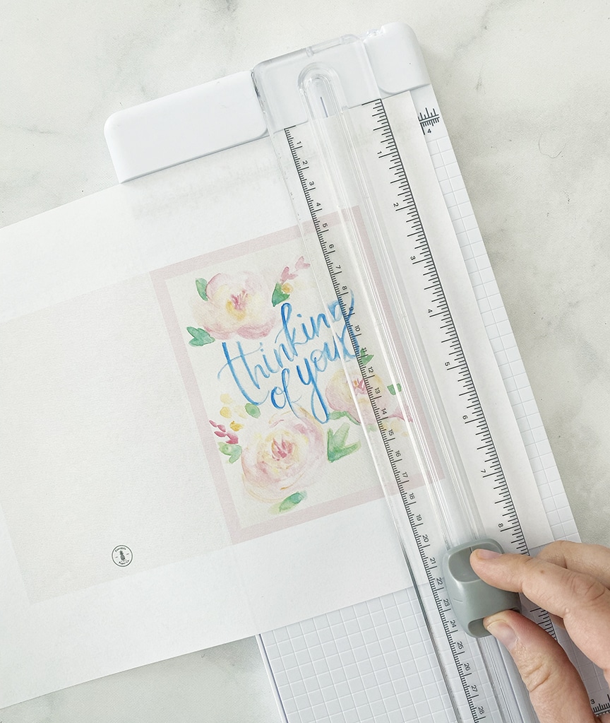 Free Printable Thinking of You Card by Pineapple Paper Co.