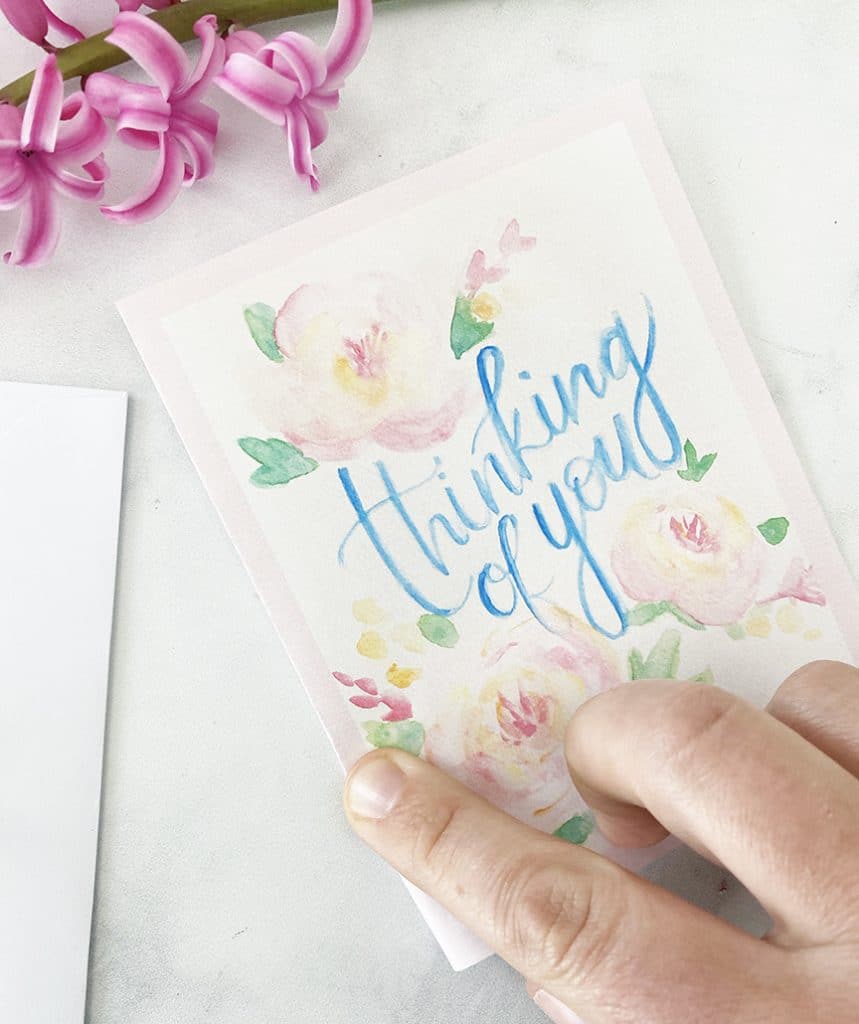 Free Printable Thinking of You Card by Pineapple Paper Co.