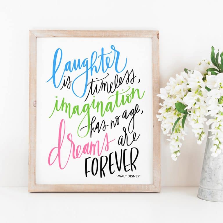 Free Inspiring Disney Quote SVG and Printable