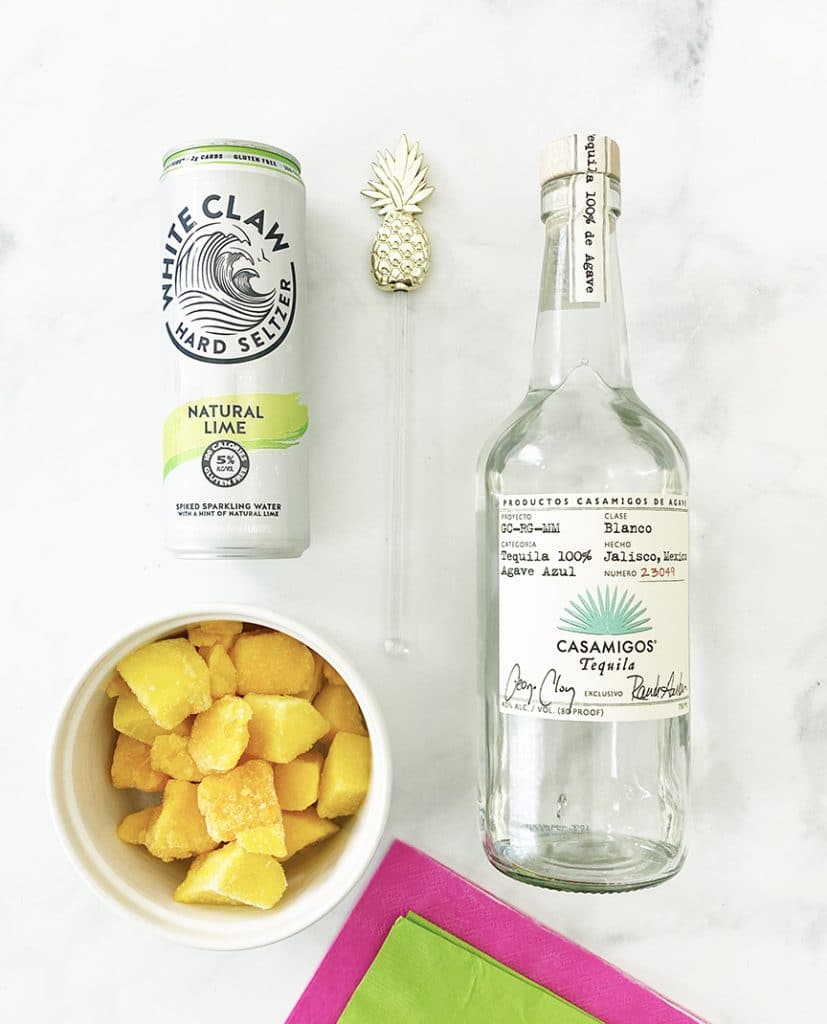 Frozen Mango White Claw Margarita Ingredients by Pineapple Paper Co.