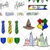 Harry Potter Printable Stickers - Hogwarts Houses Set - Pineapple Paper Co.