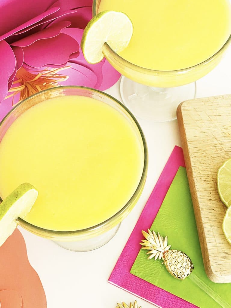 Frozen Mango White Claw Margarita Recipe by Pineapple Paper Co.
