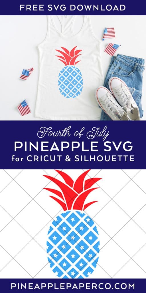 Patriotic Pineapple SVG by Pineapple Paper Co.