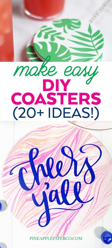 DIY Coasters curated by Pineapple Paper Co.