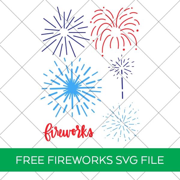 Free Fireworks SVG for Cricut and Silhouette by Pineapple Paper Co.