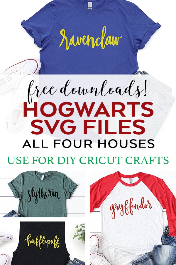 Handlettered Hogwarts Houses SVG Files by Pineapple Paper Co.