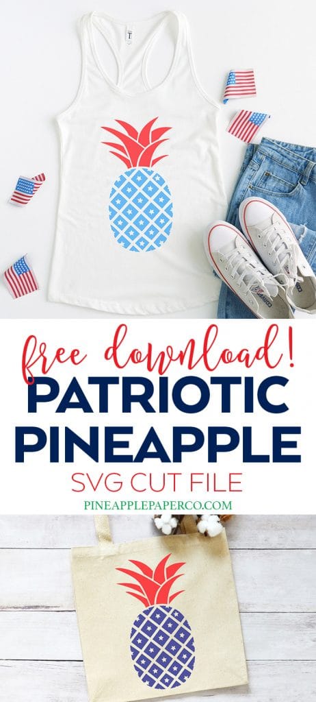 Patriotic Pineapple SVG by Pineapple Paper Co.