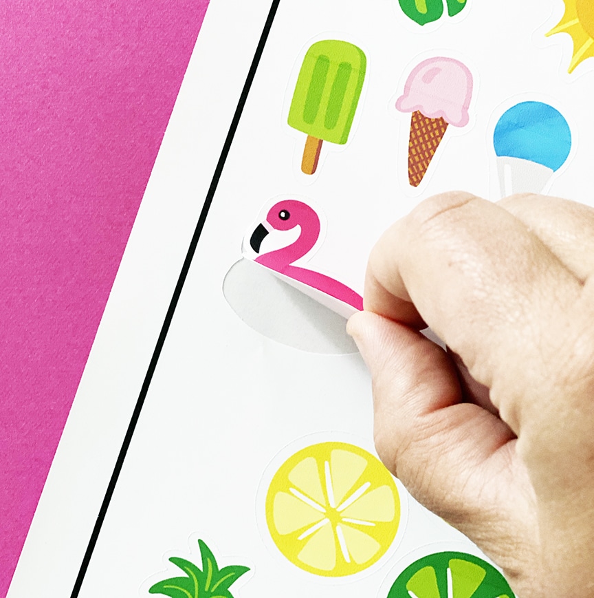 Printable Summer Stickers for Planners and Craft Projects by Pineapple Paper Co.