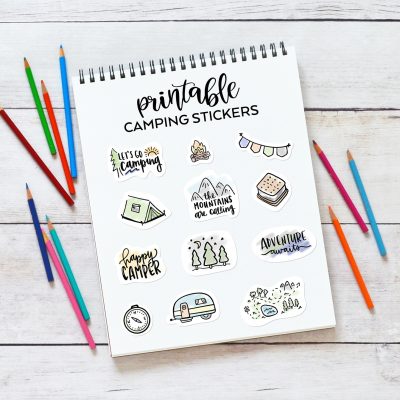 Free Printable Camping Stickers