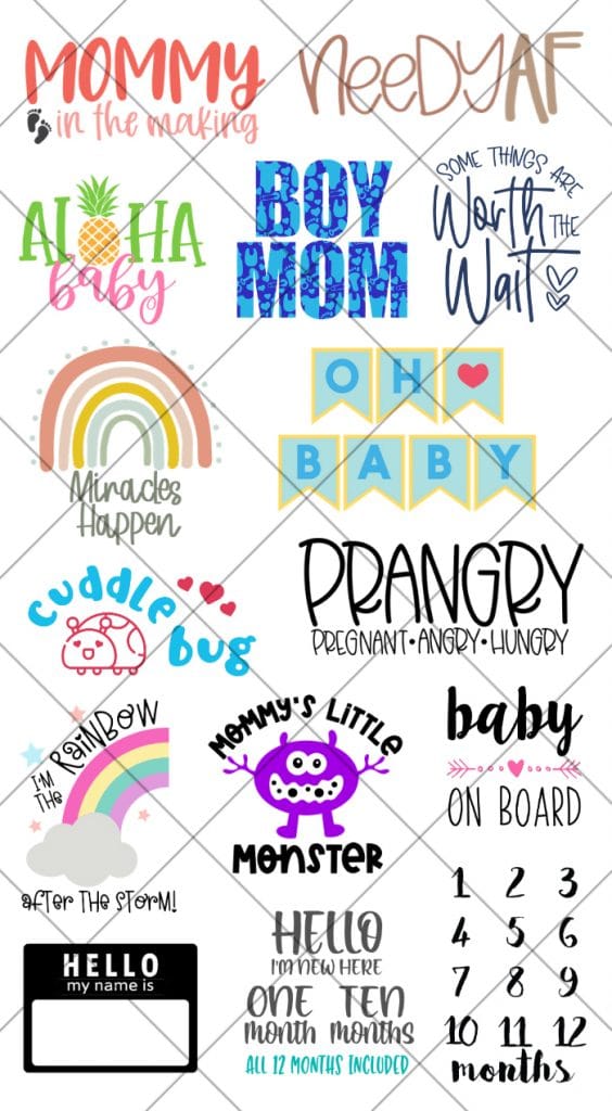 15 Free Baby SVG Files with Aloha Baby SVG for Luau Baby Shower by Pineapple Paper Co.