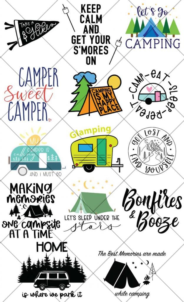 FREE Camping SVG Files for Cricut and Silhouette