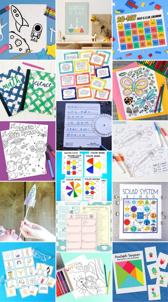 FREE STEM Printables for Preschool and Homeschool