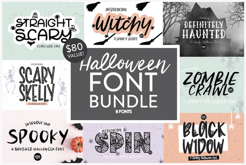 Halloween Font Bundle from FontBundles