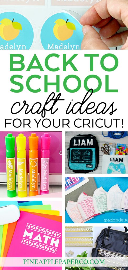Cricut Back to School Project Ideas at Pineapple Paper Co.