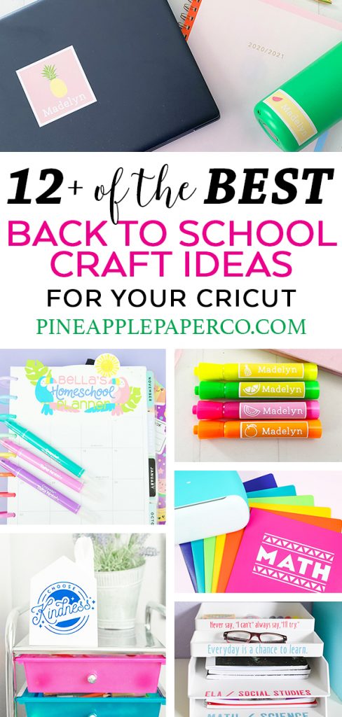 Cricut Back to School Project Ideas at Pineapple Paper Co.