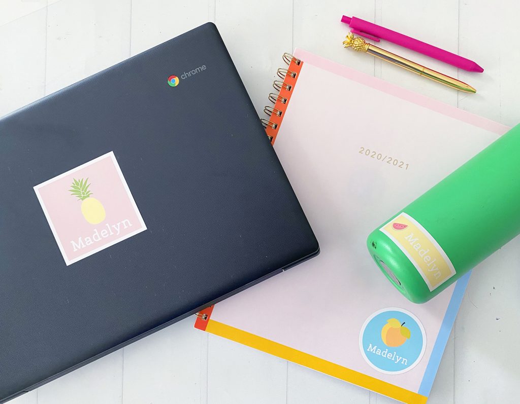 Print then Cut Cricut Personalized Back to School Supplies