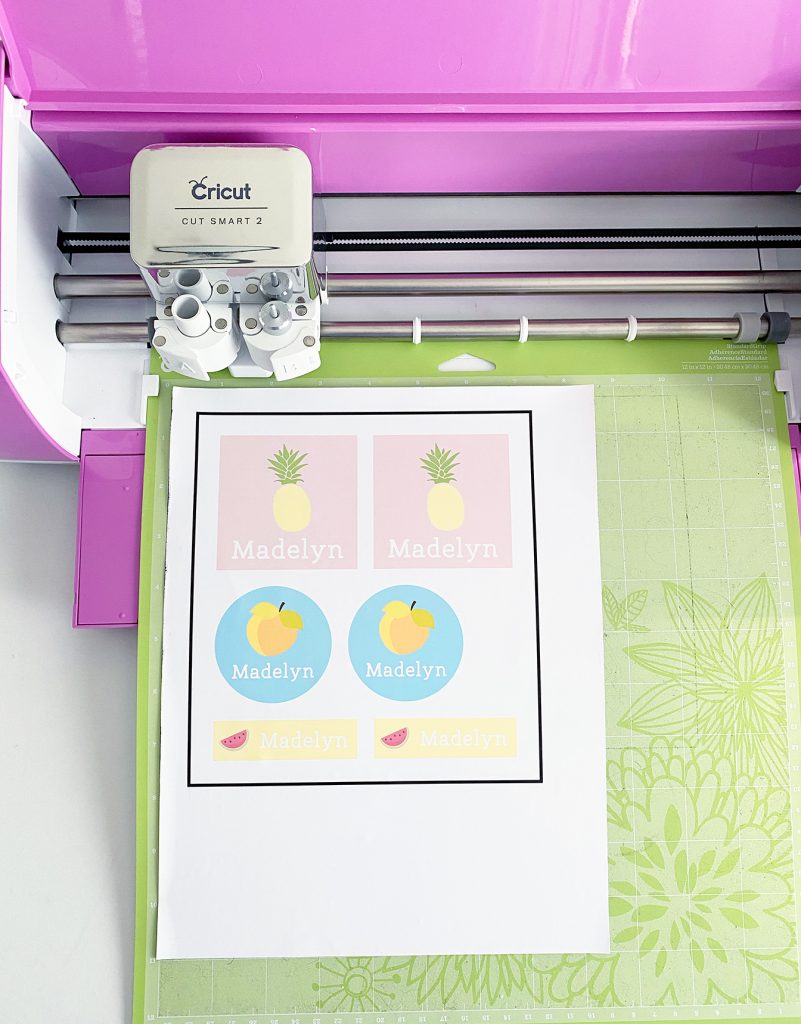 Personalized School Labels for DIY School Supplies with Cricut Explore Air 2