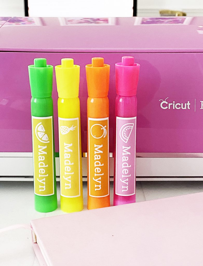 Custom Highlighters with Cricut Print then Cut