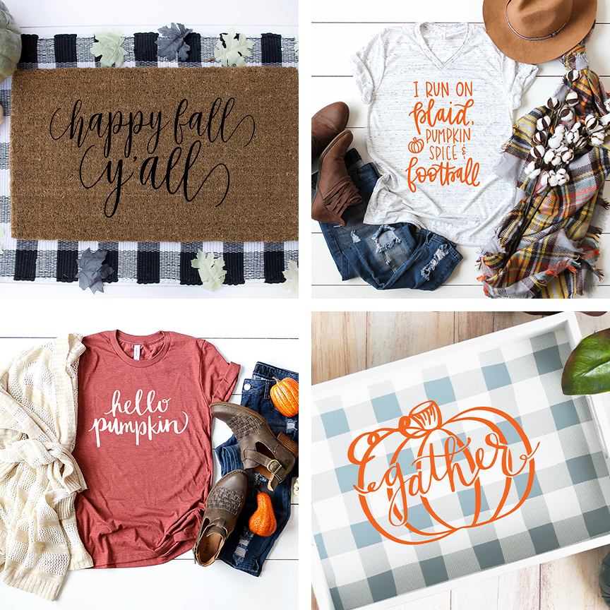 Free Fall SVG and Autumn SVG files curated by Pineapple Paper Co.