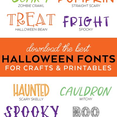 Halloween Fonts for Crafts and Printables