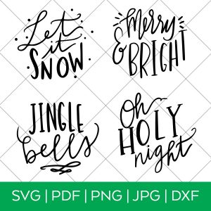 Handlettered Christmas SVG by Pineapple Paper Co.