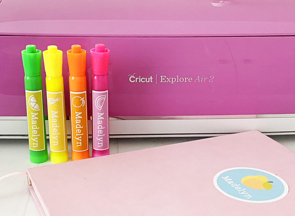 Print then Cut Cricut Personalized Back to School Supplies