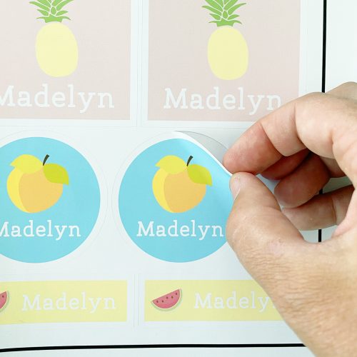 Cricut Print then Cut School Stickers