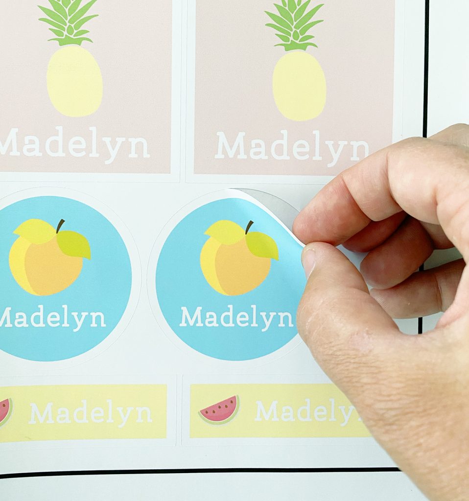 Cricut Print then Cut School Stickers