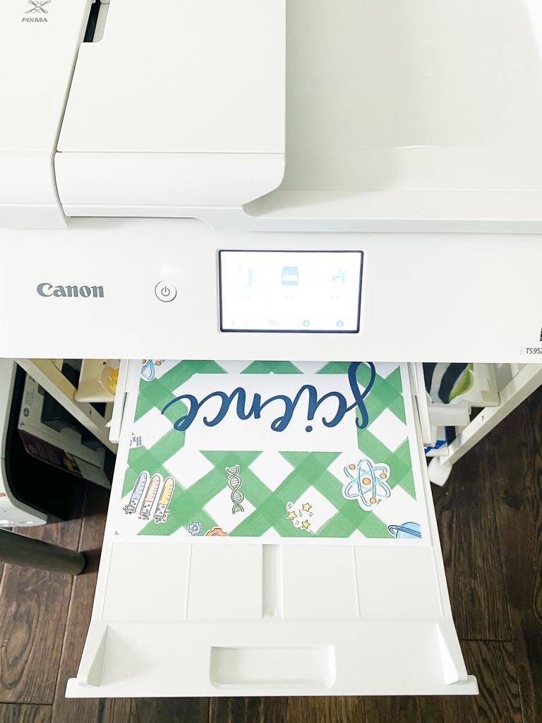 Science Notebook Cover Printing on Canon Printer