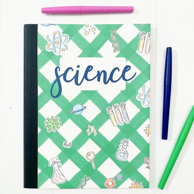 Printable Math and Science Notebook Covers