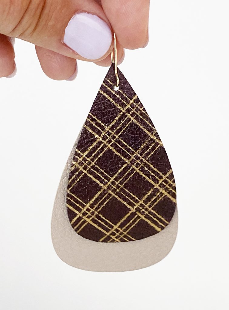 DIY Leather Earrings with Foil by Pineapple Paper Co.