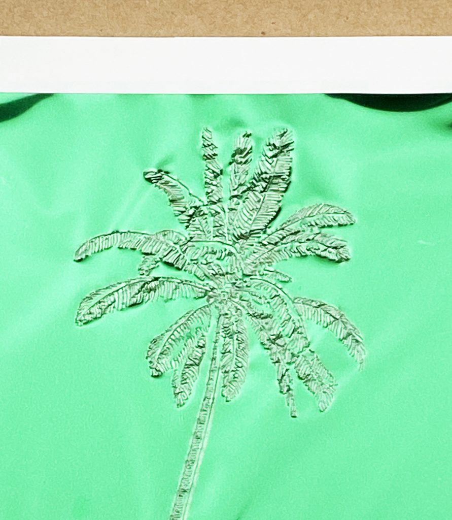 Palm Tree Made with Cricut Foil Transfer System